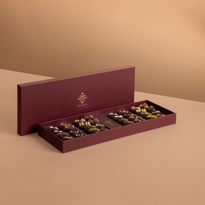 Qinwan Rectangle Box Big Burgundy
