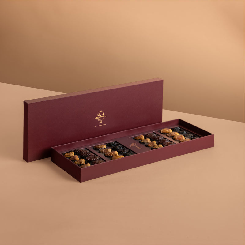 Qinwan Rectangle Box Big Burgundy