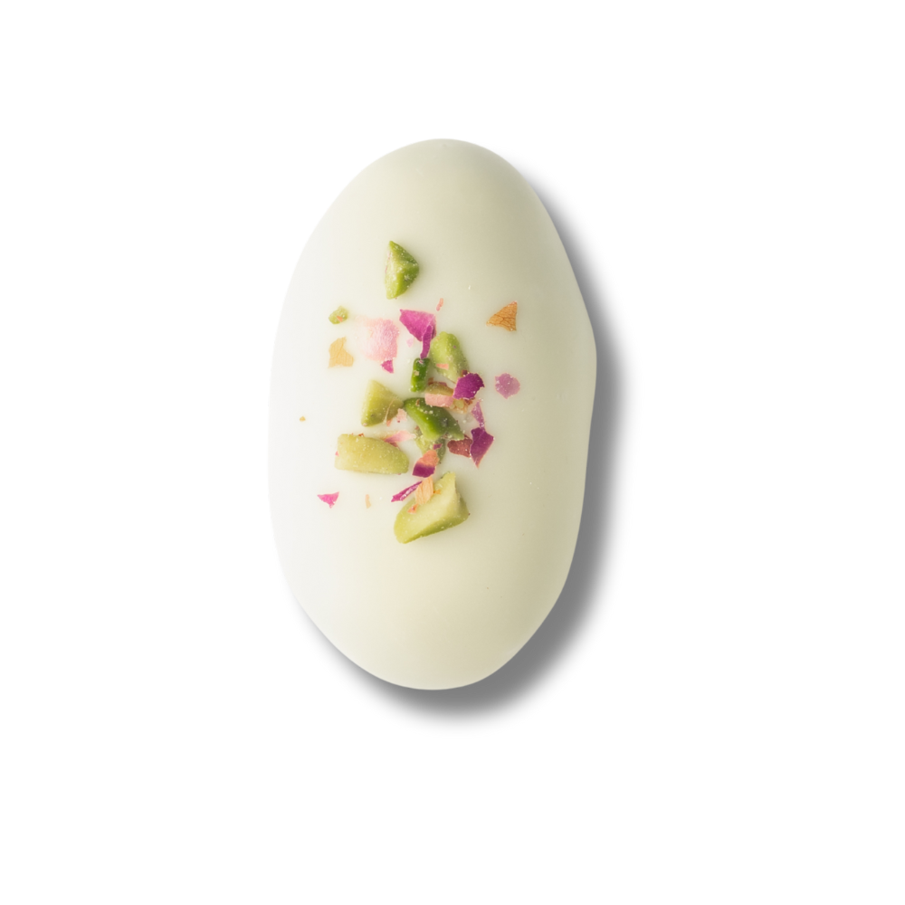 WHITE CHOCOLATE (PISTACHIO ROSE) - 1 Kg.